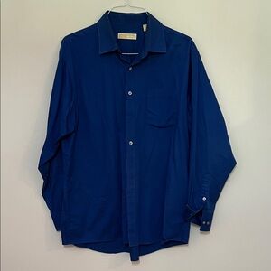 MICHAEL Michael Kors Navy Button Down Collard Shirt